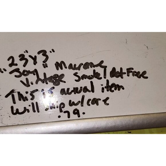 Handcrafted Macrame JOY Decor With Red Beads & Tassels - 23"×3" - Picture 6 of 6